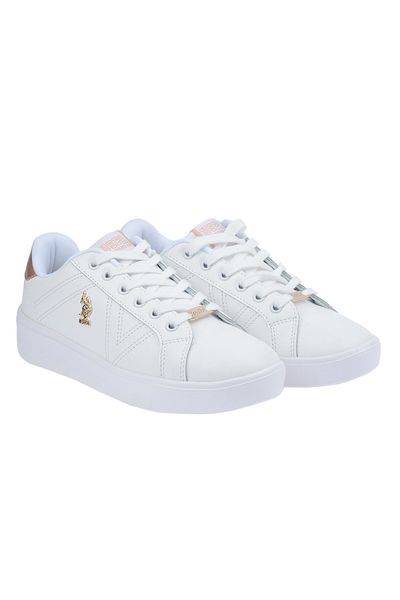 U.S. Polo Assn. Pantofi de sport albi pentru zi cu zi pentru femei