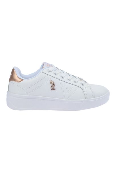 U.S. Polo Assn. Pantofi de sport albi pentru zi cu zi pentru femei
