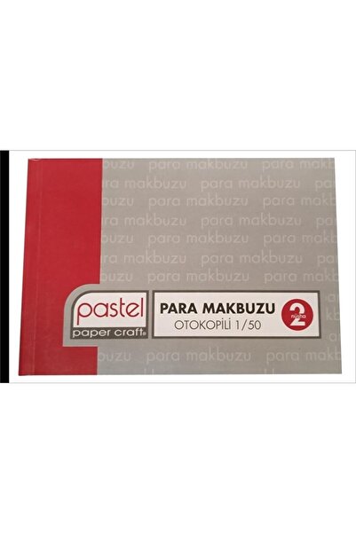 Pastel Para Makbuzu 1 Asıl 1 Suret 2 Nüsha 1/50 Otokopili 10x14 Cm Ölçülerind...