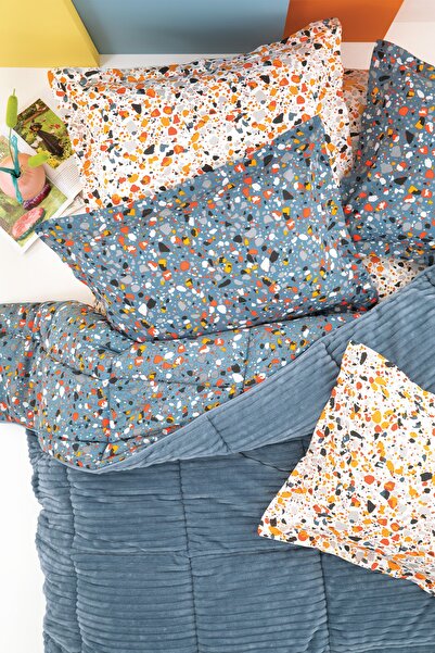 Yataş Terazzo Çift Kişilik Triola Uyku Seti - Indigo