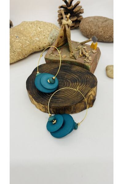 Porsuk Alternatif أقراط أكريليك بوهيمية هيبي أصلية مصنوعة يدويًا