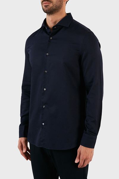 Emporio Armani Мъжка риза с нормална кройка, 100% памук, 6l1c86 1n8jz F918