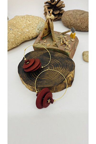 Porsuk Alternatif Handmade Ethnic Authentic Hippie Bohemian Acrylic Earrings
