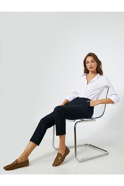 Koton Basic Trousers with Pocket Skinny Leg