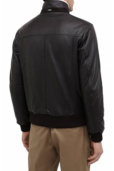 PAUL&SHARK Men's Woven Jacket C.w. Leather