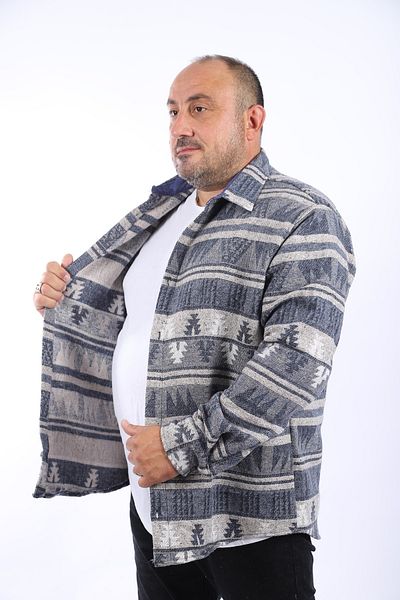 Starbattal Риза Lumberjack с щампа Mc Rug 22211-ındıgo