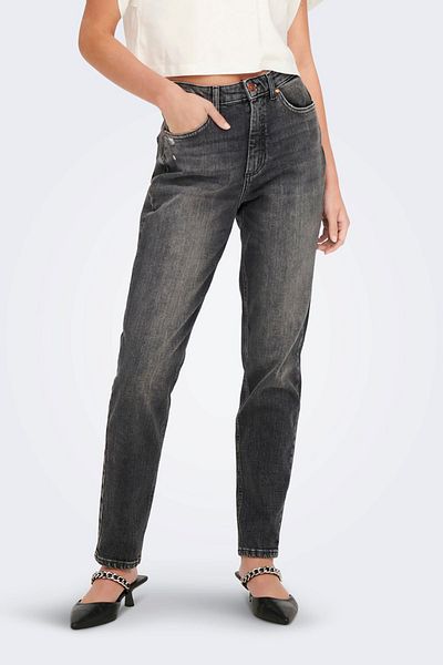 ONLY Women's Mom Jeans 65515266261 Dark Gray