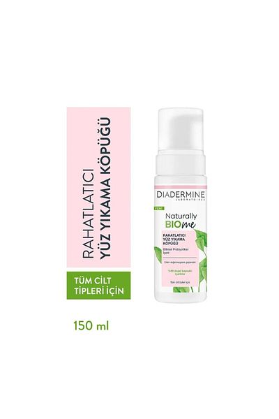 Diadermine Naturally Bio Me Relaxing Prebiotic Balancing Renewing Facial Cleansing Foam 150 Ml