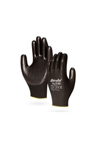 Beybi قفازات مقاومة للاهتراء والقطع من البولي يوريثان (زوج واحد - رقم 10)
