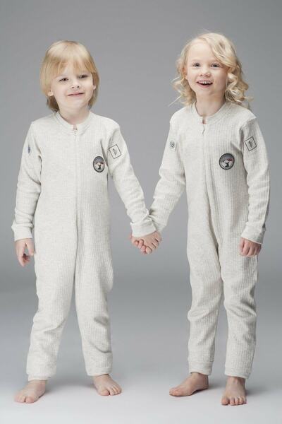 THERMOFORM Ecru Comfortable Baby Jumpsuit