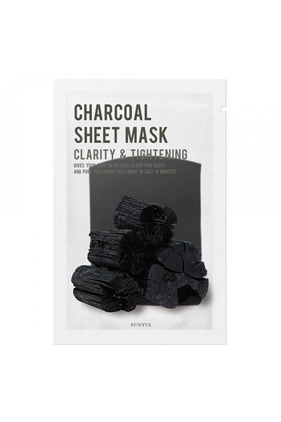 Eunyul - Purity Charcoal Sheet Mask- Kömür Yüz Maskesi - Kore