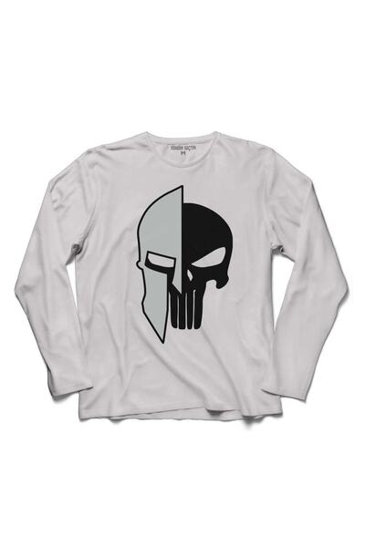 Kendim Seçtim Punisher 300 Spartan maska, Punisher majica sa dugim rukavima