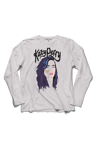 Kendim Seçtim Μακρυμάνικο μπλουζάκι Katy Perry Illustrated Design