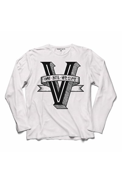 Kendim Seçtim Bts Bangtan Boys V Pet 5 Članova Logo Majica sa Dugim Rukavima