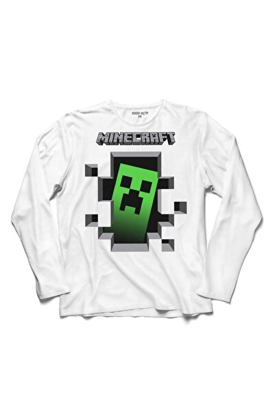 Kendim Seçtim Minecraft Creeper majica dugih rukava