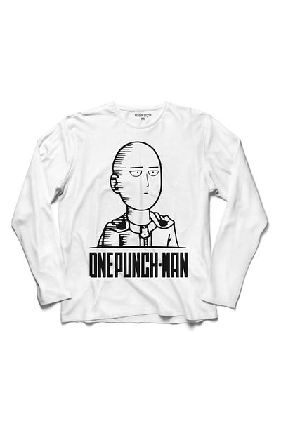 Kendim Seçtim Tricou cu mânecă lungă One Punch Man 10 Km Every Day Logo 2