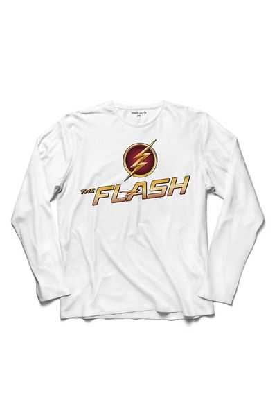 Kendim Seçtim Tricou cu mânecă lungă The Flash Logo 3
