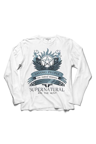 Kendim Seçtim Supernatural The Family Business Saving People Est 3 rukava majica
