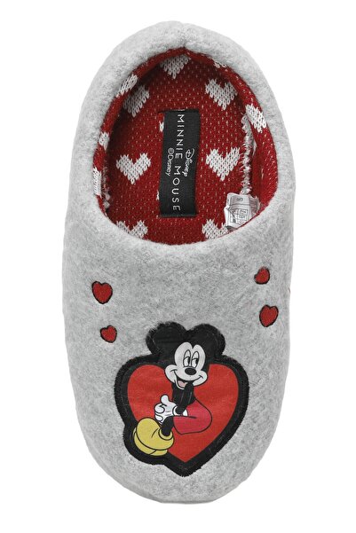 Mickey Mouse 603102.z2pr Gri Kadın Panduf