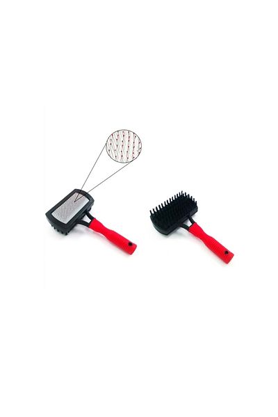 Markapet Pet Pretty Double Sided Luxury Cat Dog Brush Comb 5.5x9 Cm - 17 Cm