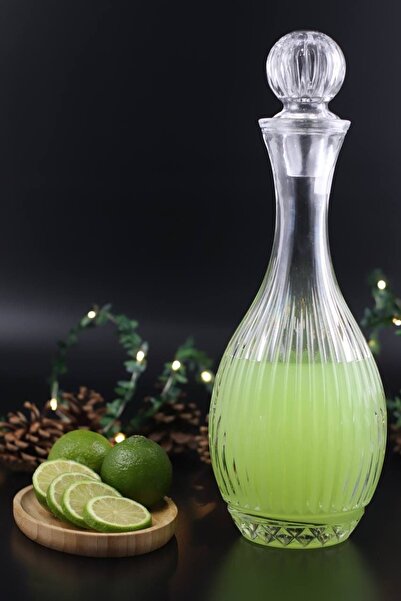 Multiamo El Yapımı Özel Tasarım Cam Çizgili Model Lüx Sürahi Karaf