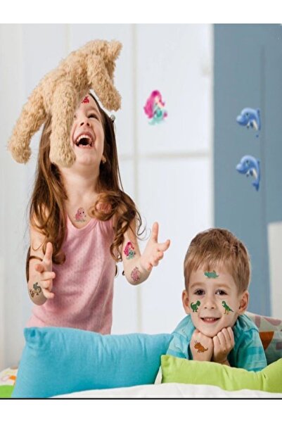 Bluoksweet Korsan Temalı 10 Yaprak Çocuk Geçici Dövme