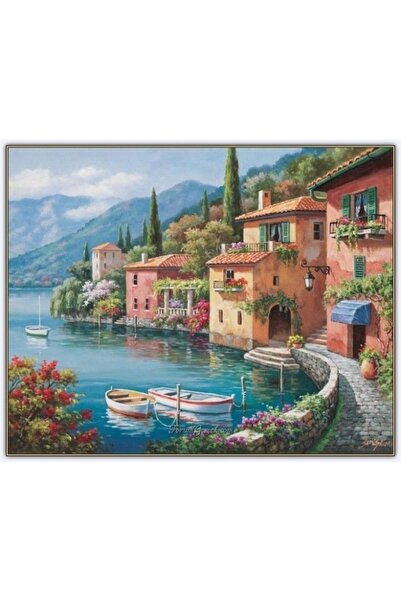 Home KanvasSahil Manzarası 2 Sayılarla Boyama Seti Kasnaklı 60 x 75 cm