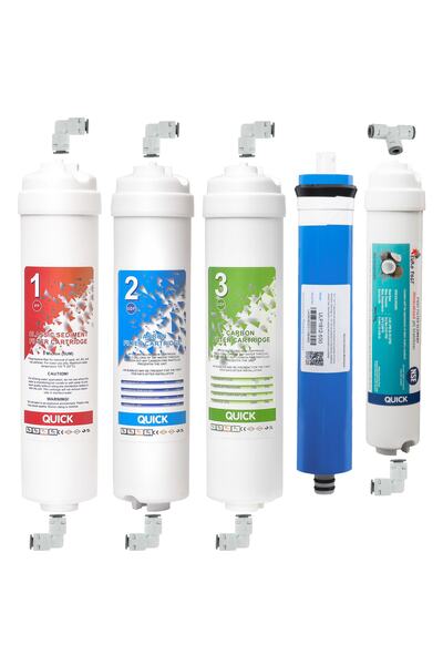 Aquatime Su Arıtma Cihazı Filtresi Kapalı Kasa 5 Li Filtre Seti - Nsf Onaylı