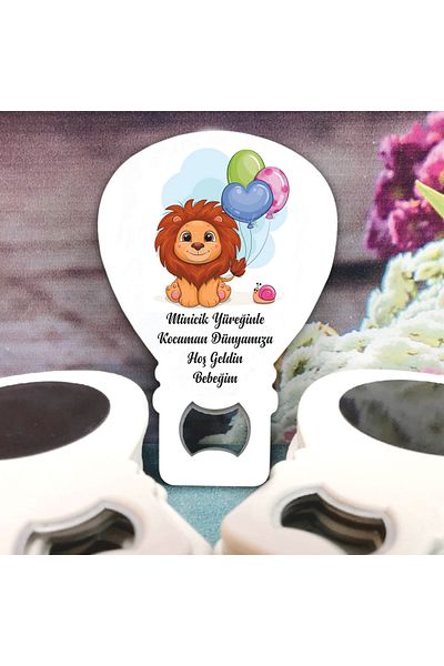 Ege ajans 10 Lion Balloon Opener Magnet