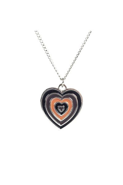 Touz Grandükkan Orenge Heart Charm Necklace
