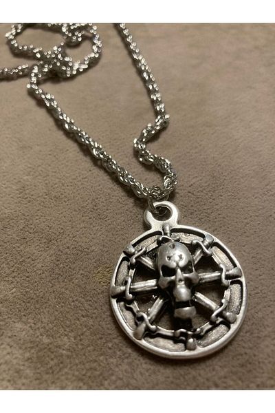 Touz Blunt Blunt Skull & Swords Design Necklace