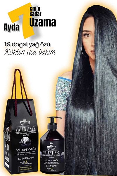 VALENTINES PROFESSIONAL Premium 19 Natural Plant Extract 2-Pack - Fast Growth and Care Shampoo