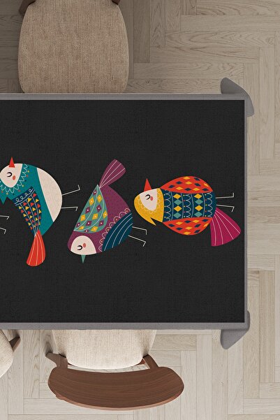 Viva Home Față de masă din catifea din pene de trandafir premium, lavabilă, r...