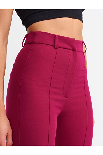 Dilvin 7962 Ispanyol Paça Pantolon-magenta