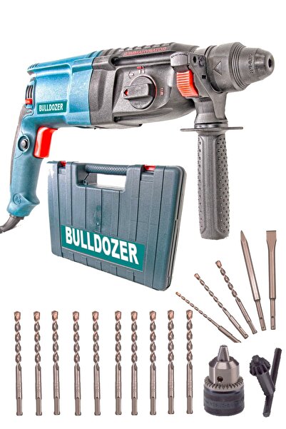 Bulldozer Gt-3000 1000 Watt Kırıcı Delici Darbeli Matkap 15 Adet Uç Seti Hedi...