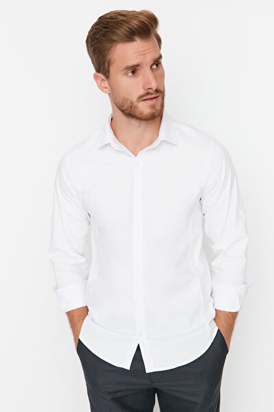 Trendyol Collection Shirt - White - Fitted
