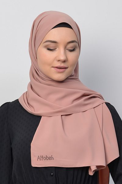 Altobeh Medina Silk Straight Hijab Shawl-Nude Χρώμα