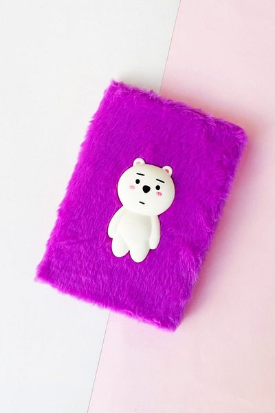 Çılgıntrend Plush Notebook with Teddy Bear Squish