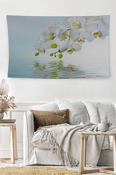 BAMBAŞKA MODA Orhidee, lavabilă, rezistentă la pete, draperie decorativă de perete Bmdö-2093