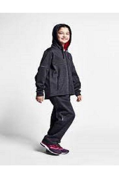 Lescon L-3005 Μαύρο Παιδικό Σετ Φούτερ με κουκούλα Fleece