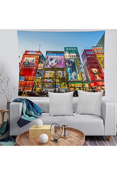 Generic Brand China Street, lavabil, rezistent la pete, draperie decorativă B...