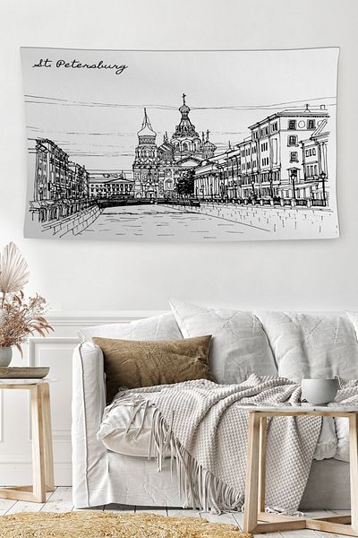 BAMBAŞKA MODA Petersburg, lavabil, rezistent la pete, husă decorativă de perete Bmdö-2100