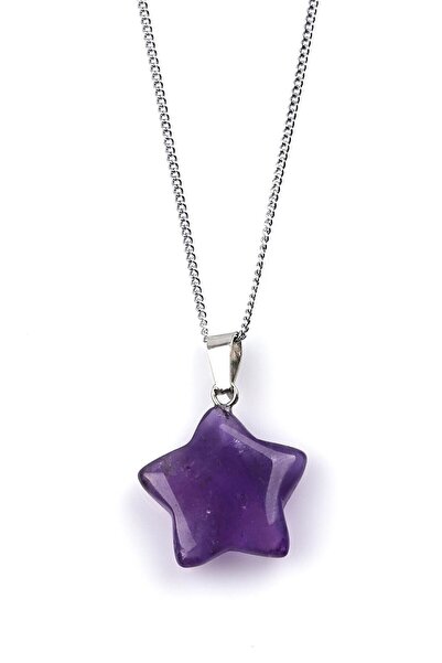 Asya Gems قلادة نجمة الجمشت