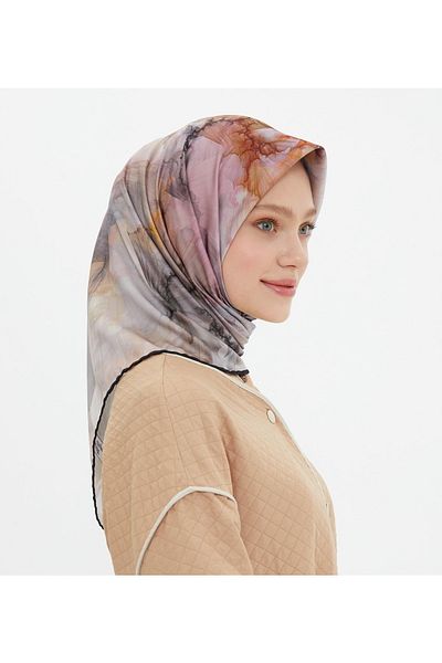 Armine Sport Twill (twill) Nostalgia Pattern Scarf Smoked Rose