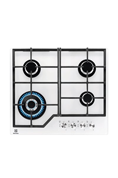 Electrolux Kgg64362w Beyaz Cam Yüzeyli Ankastre Gazlı Ocak