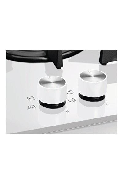 Electrolux Kgg64362w Beyaz Cam Yüzeyli Ankastre Gazlı Ocak