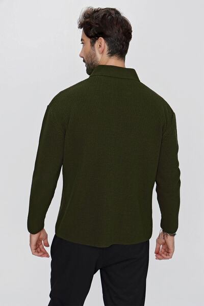 CHUBA Men's Regular Fit Thessaloniki Knitwear Cardigan Khaki 23w208