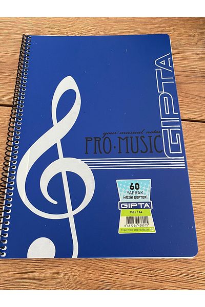 Gıpta Music Notebook 60 Sheets with Spiral