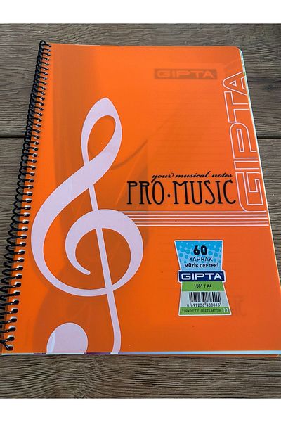 Gıpta Music Notebook 60 Sheets with Spiral