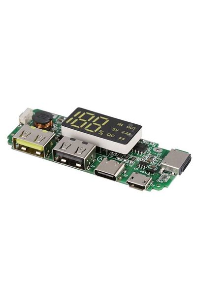 Arduino Dual USB 5v 2.4a LED Micro Type-c Powerbank Module